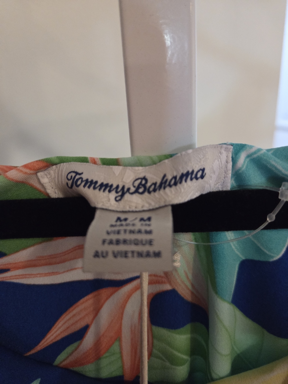 Tommy Bahama Navy Maxi Dress with Green and Yellow Tropical Print - Picture 2 of 6